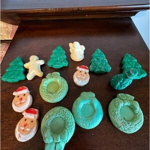 VINTAGE AVON AND YULTIDE CHRISTMAS SHAPES SOAP - 14 pc